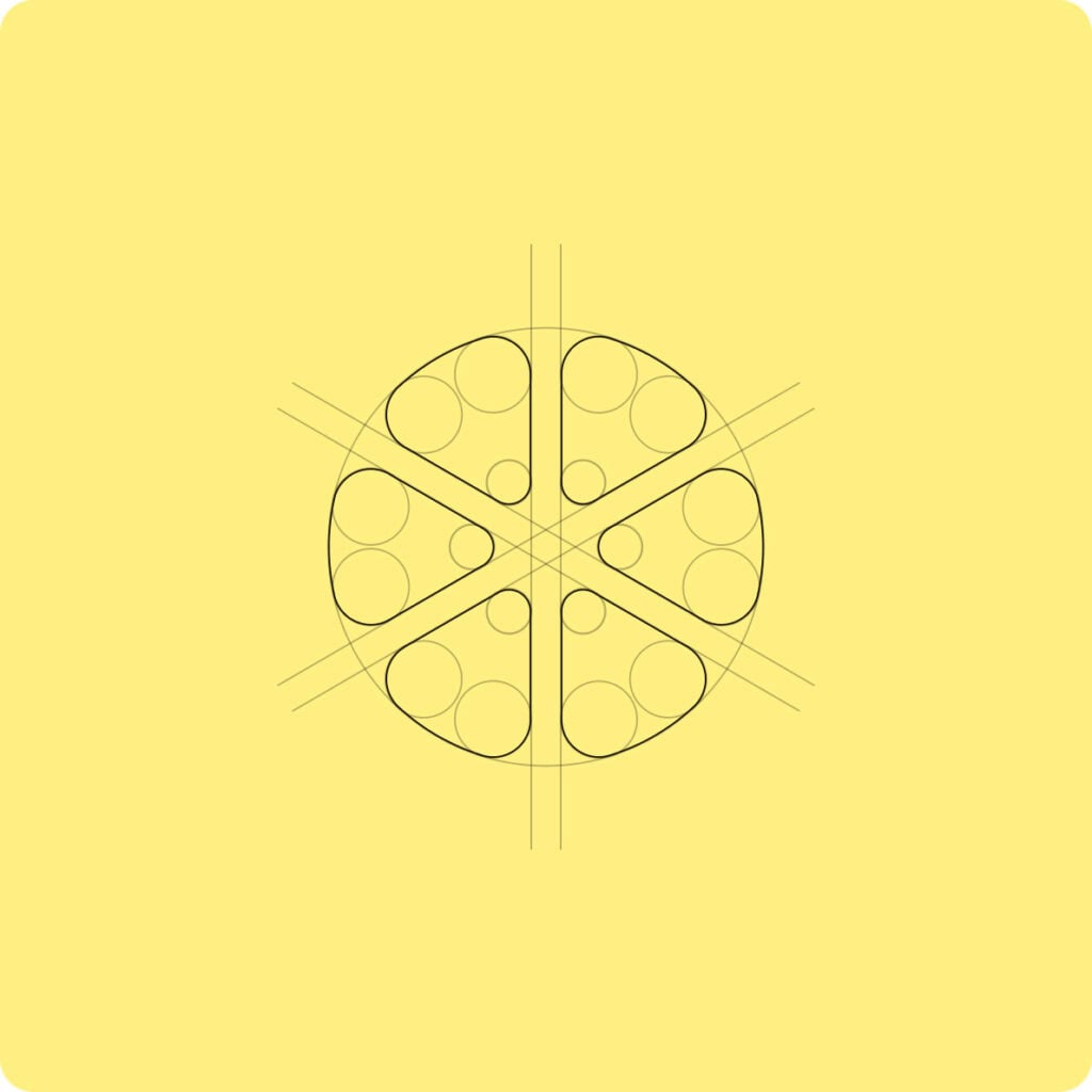 Citra logo design with geometric shapes and modern style for branding and digital media.