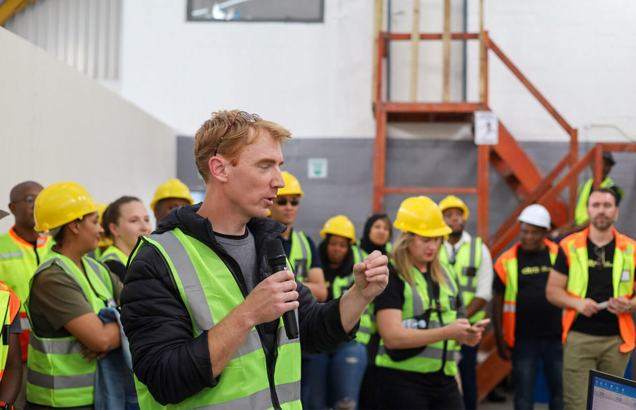 Careers Construction site safety training session at Citra.